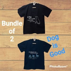 - DOG IS GOOD BUNDLE OF (2) SCRUB TOPS